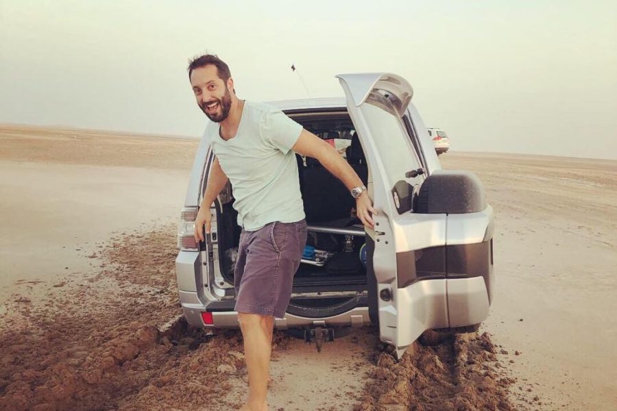 Camping at the Qatar/Saudi Border