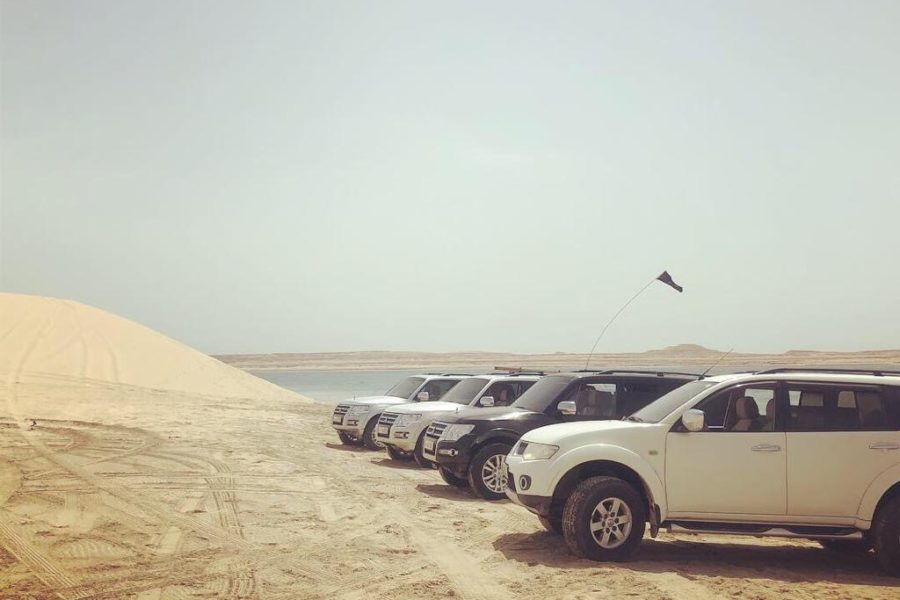 Camping at the Qatar/Saudi Border