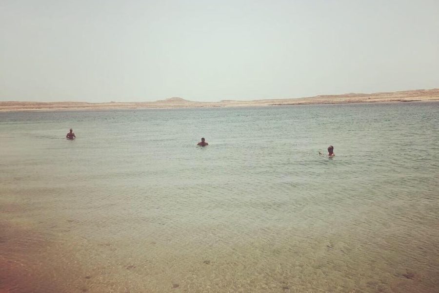 Camping at the Qatar/Saudi Border