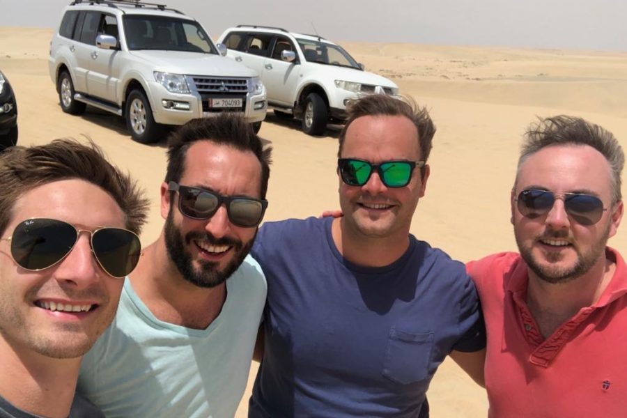 Camping at the Qatar/Saudi Border