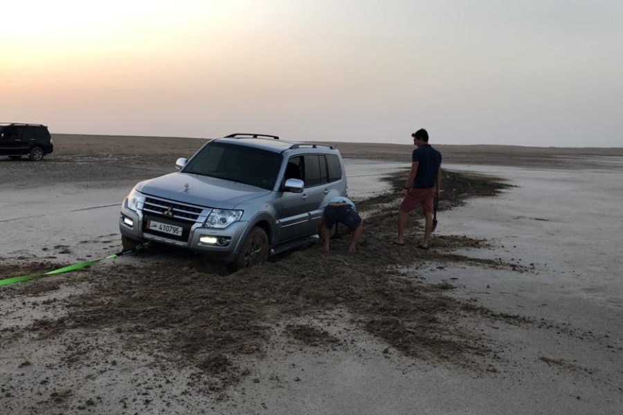 Camping at the Qatar/Saudi Border