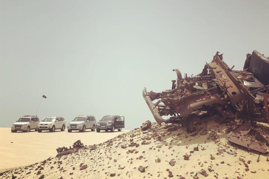 Camping at the Qatar/Saudi Border