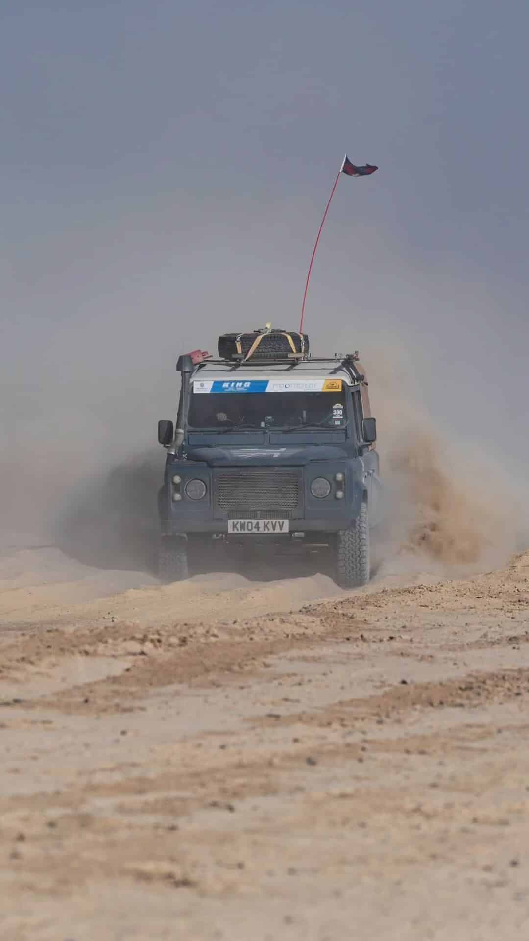 Day 5 - a rally special stage around Erg Chebbi dunes. Slightly less challenging terrain meant we had a super fast somewhat terrifying run today. Over taking from 12th all the way to the front, I have never felt closer to being in an actual rally car in my life. Totally awesome and brilliant fun, sideways, jumping, power sliding our way through the dunes and gravel tracks. 

The car ran beautifully and I can’t imagine how she survived the brutal thrashing the speed we gave her, poor thing! We smashed the competition today finishing a massive 8mins ahead of all cars in the whole raid. Sadly we still got caught speeding 4 times, so placed 13th despite being the fastest. 

Stupid rules, we obvs win on lad points.
.
.
.
#marocchallenge #marochallengespring2024 #landrover110 #td5 #dualcab #defender110 #theadventuretruck #landylove #defender #greenlane #landroverclub #td5mafia #defendertd5 #landroverlove #dcpu #adventuretruck #landroverlifestyle #landroverphotos #landroveroflisbon #defender_life_style #venturatruck #travel #adventure
